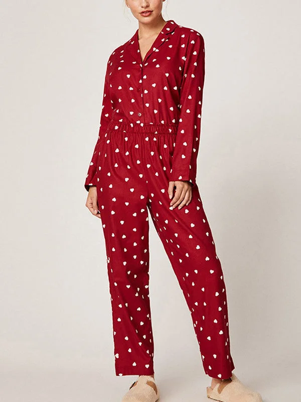 Red Heart Printed Pajama Set Nordstrom pajama sets