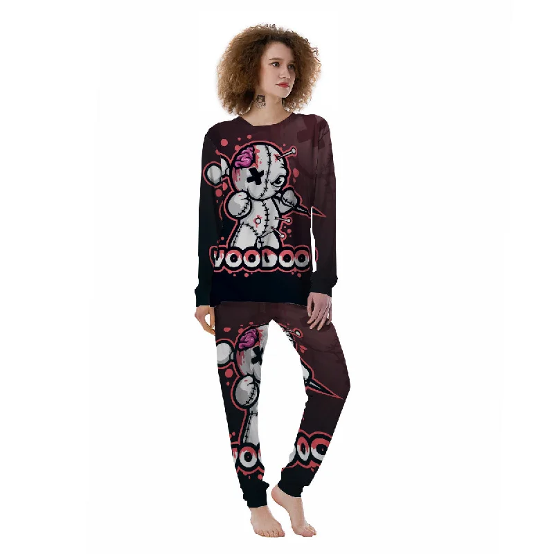 Voodoo Doll Cartoon Print Women's Pajamas Sexy pajama sets