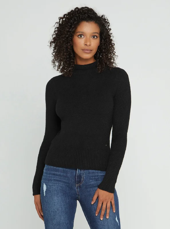 Black Marion Knit Jumper Acrylic sweaters