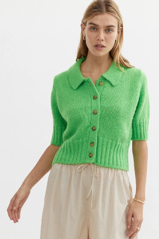 BLANCA Womens Sara Knit Green Softest cashmere sweaters