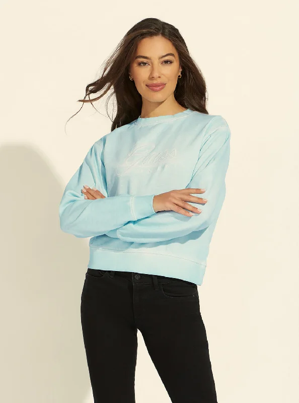 Blue Valerya Logo Jumper Best sweaters for layering