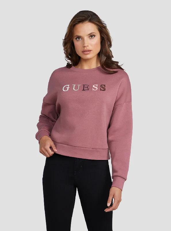 Eco Mauve Clara Logo Jumper Best value sweaters