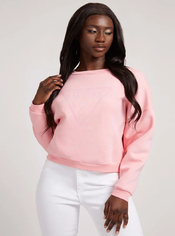 Eco Pink Juliane Logo Jumper Columbia sweaters