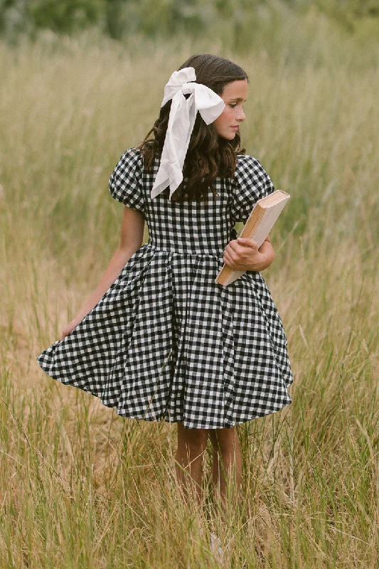 Mini Cupcake Dress in Black Gingham Edgy mini dresses