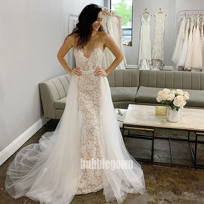 Sexy Sweetheart Mermaid Lace Dream Wedding Dresses, BGH047 Wedding Dress Style