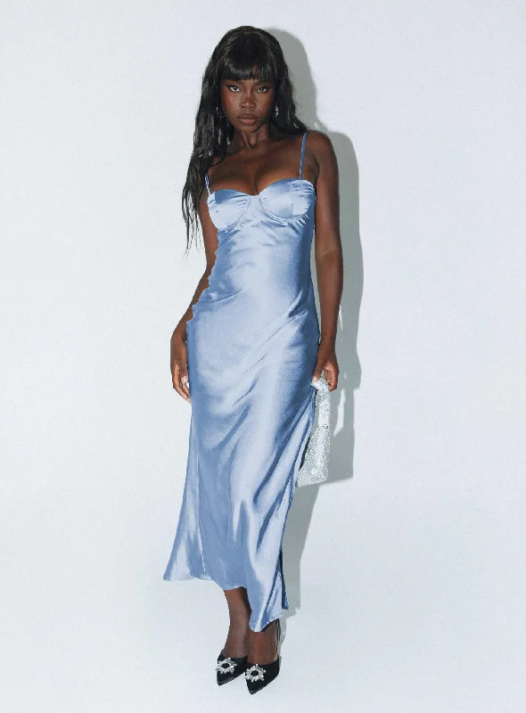 Creewood Maxi Dress Blue Sleeveless maxi dresses