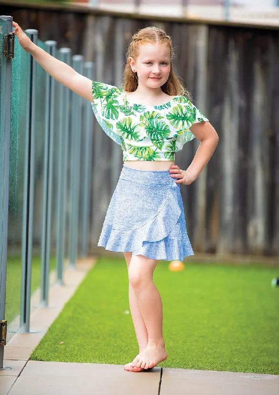 Forever Friends | Girls Wrap & Flounce Skirt Sewing Pattern Soft fabric unclassified skirts