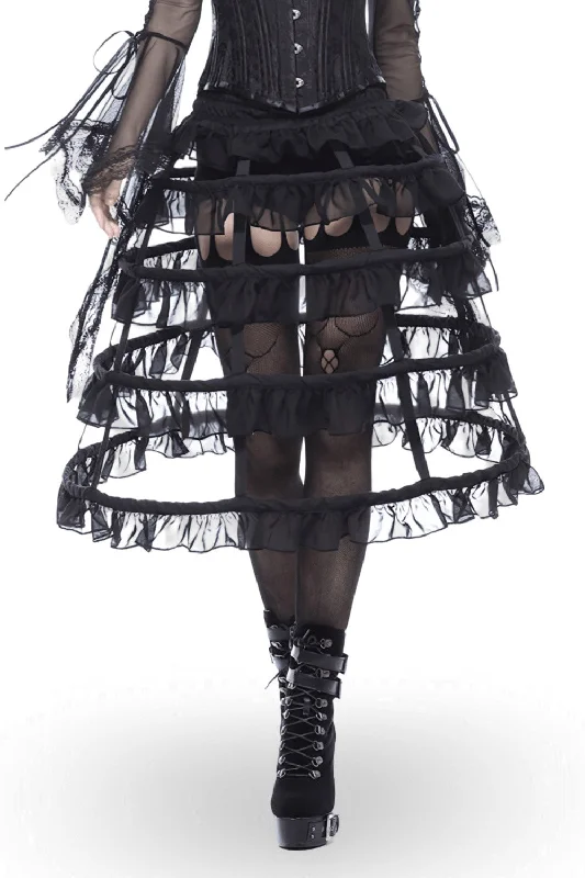 Once Upon a Witch Ruffled Petticoat Underskirt Embroidered unclassified skirts