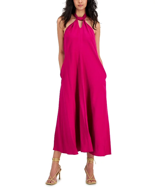 Petite Halter-Neck Maxi Dress Forever 21 maxi dresses