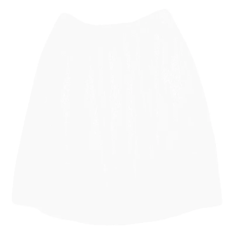 VINCE Knee Length Pleated Skirt White Womens UK 10 Striped unclassified skirts