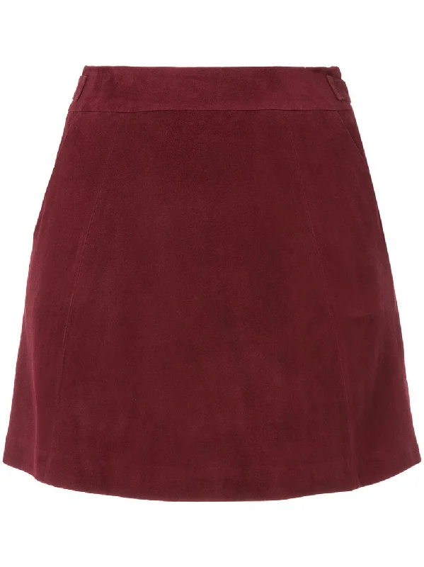 straight mini skirt High-Waisted Skater Skirt