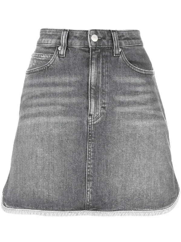 A-line denim mini skirt Stylish Mini Skirt