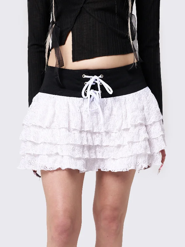 Presley Tutu Lace-Up Mini Skirt Sexy Mini Skirt