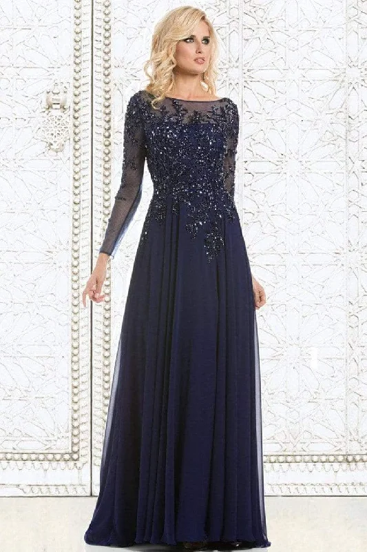 Feriani Couture - 26145 Dazzling Long Sleeve Evening Gown Best party dresses for date night