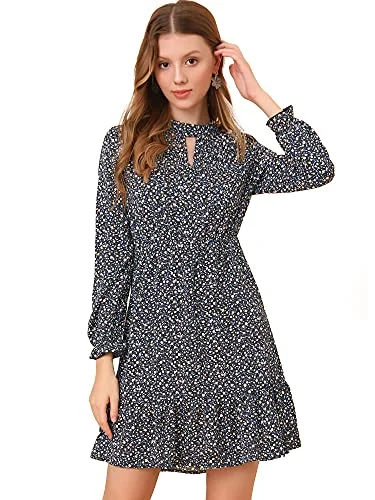 Women's Casual Flowy Ruffle Ditsy Floral Dress | Original Brand Flowy floral dresses