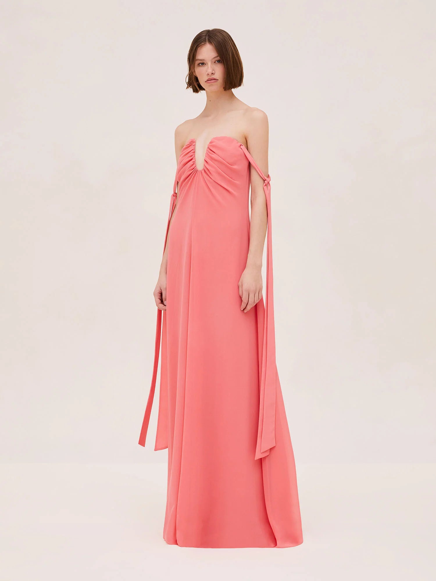 Alexis - Dali Dress - Coral Pink Denim unclassified dresses