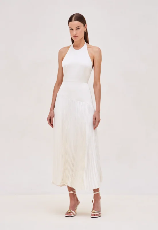 Alexis - Saab Dress - Off White Embroidered unclassified dresses