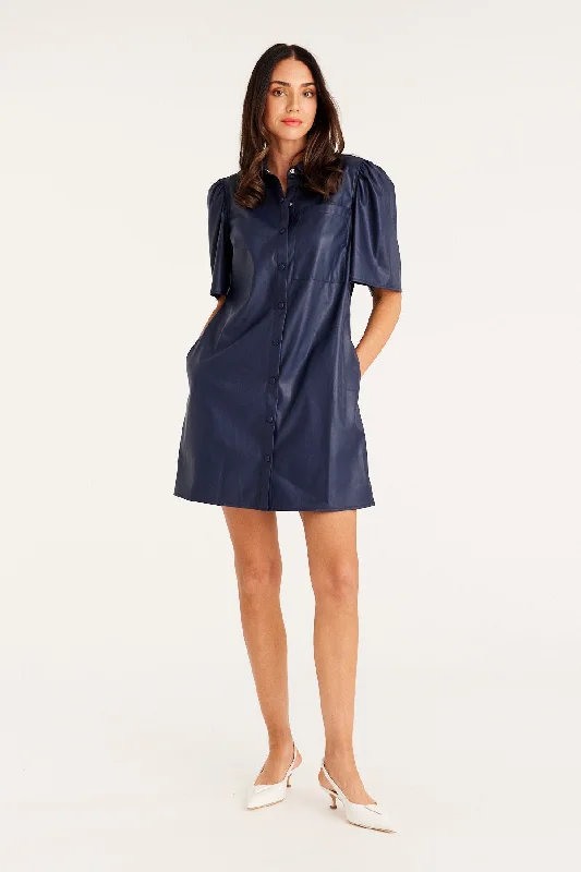 Arlo Vegan Dress - Navy Affordable unclassified dresses