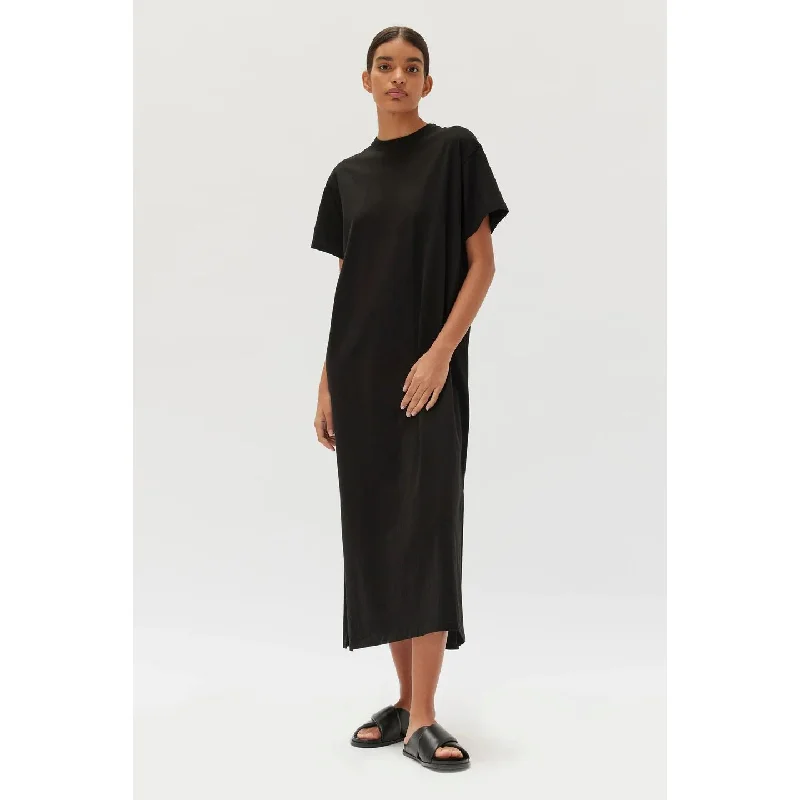 Assembly Label Slone Jersey Tee Dress - Black Discounted unclassified dresses