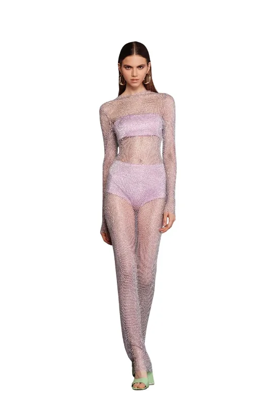 Bronx and Banco - Web Lilac Dress - Lilac High-end unclassified dresses