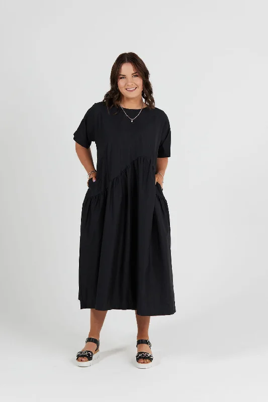 CAMDEN DRESS - BLACK Embroidered unclassified dresses