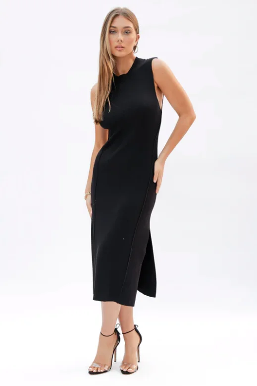 Charlotte Knit Dress Ruched unclassified dresses