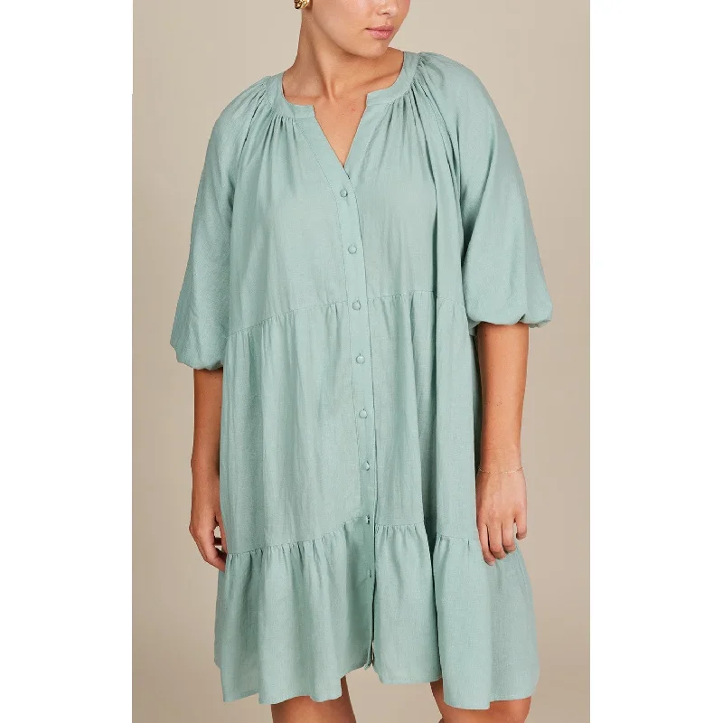 Dress Amelie Button ONE SIZE - Seafoam Fashionable unclassified dresses