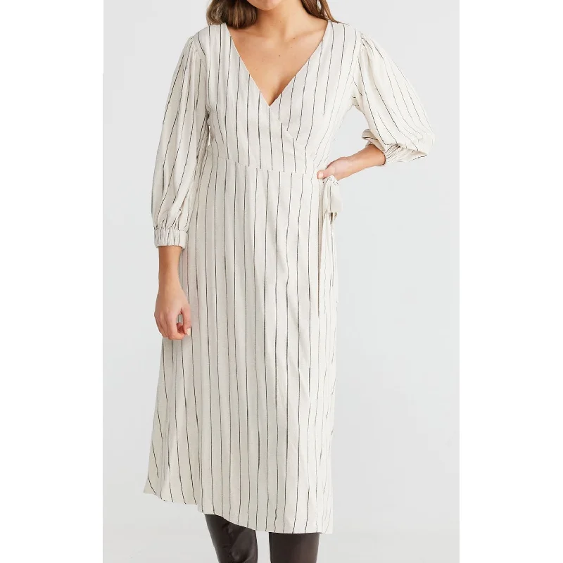 Dress Amor Wrap - Pinstripe Trendy new unclassified dresses