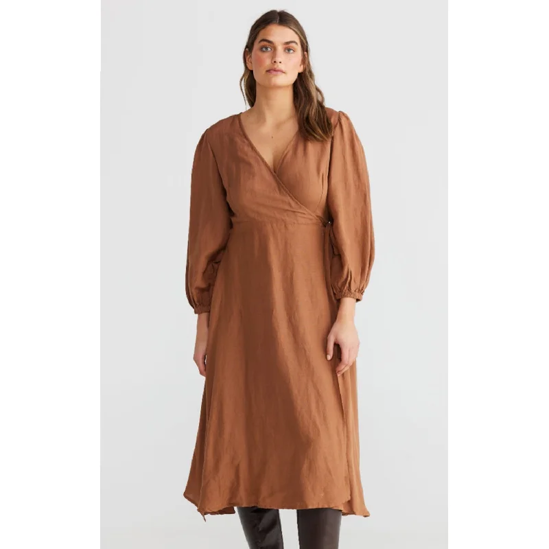 Dress Amor Wrap - Terracotta Street style unclassified dresses