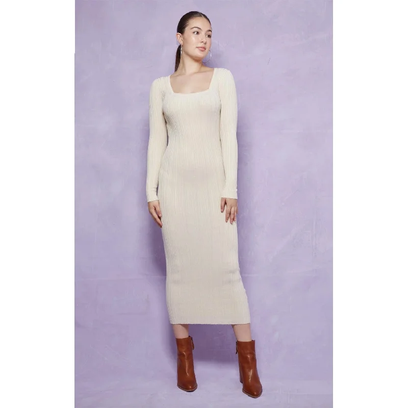 Dress Knit Twiggy - Vanilla Lightweight unclassified dresses