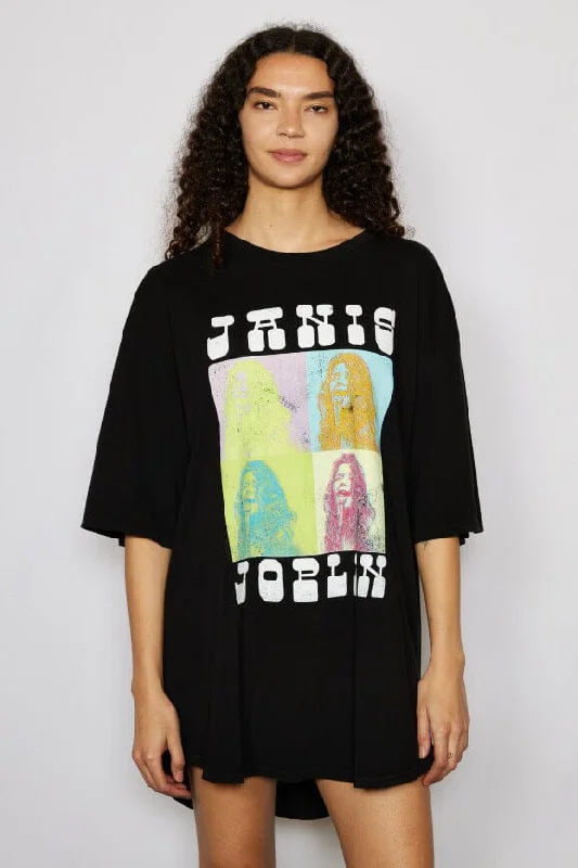 Janis Joplin Pop Art Tee Dress Lounge unclassified dresses