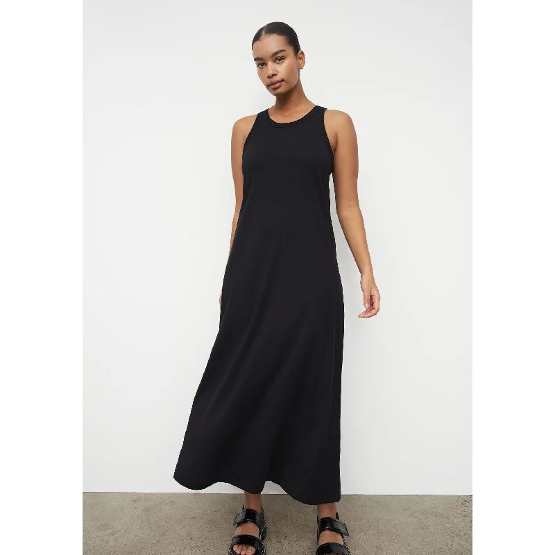 Kowtow Racerback Dress - Black Floral unclassified dresses