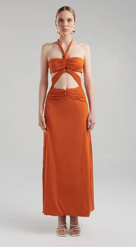 Maygel Coronel - Migramah Dress - Orange Ochre Best-selling unclassified dresses