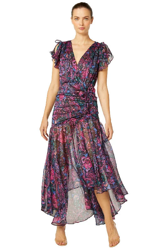 Misa - Colette Dress - Flora Electric Trendy unclassified dresses