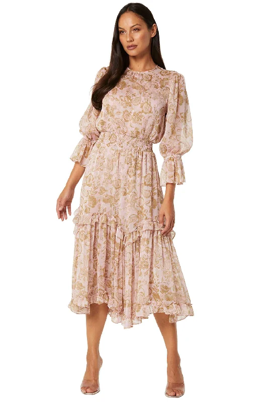 Misa - Ynes Dress - Rose Paisley Best-selling unclassified dresses