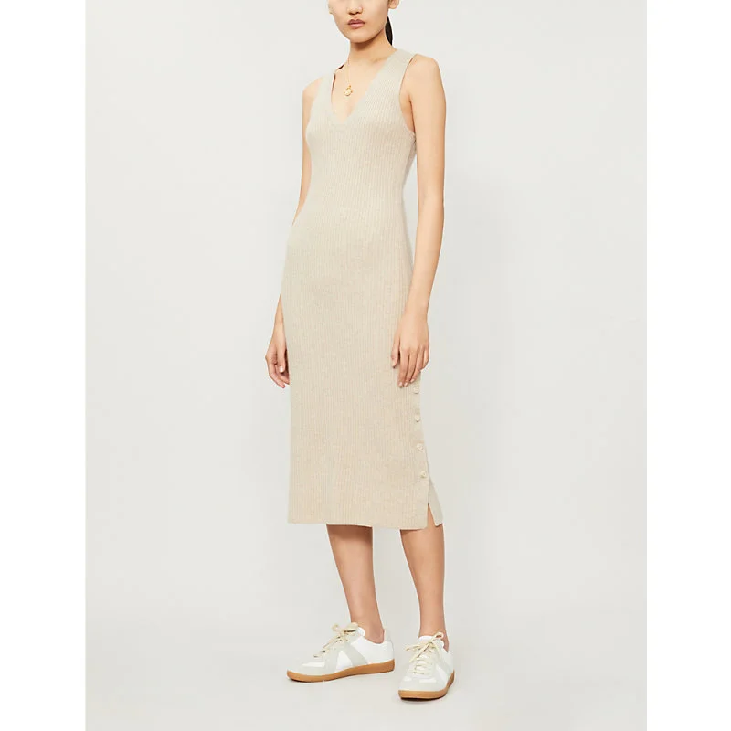 Naadam Ribbed Cashmere Jumper - Oatmeal Backless unclassified dresses