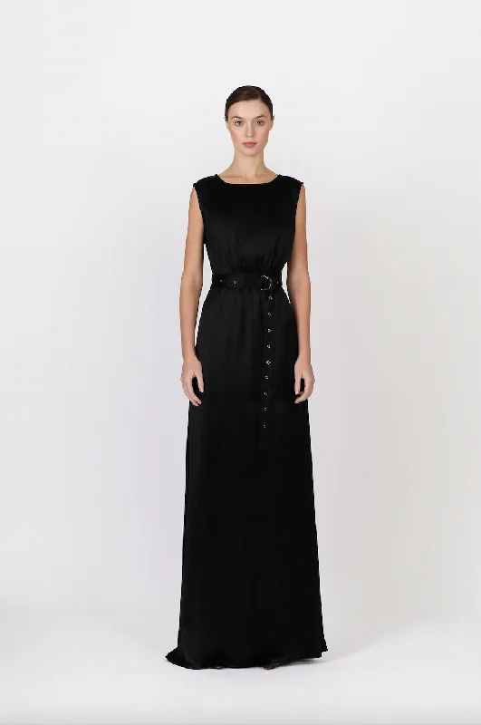 Nonchalant - Maize Dress - Black Embroidered unclassified dresses