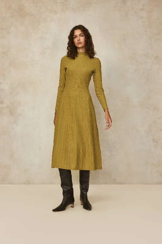 Ottoman Knit Dress Long sleeve unclassified dresses