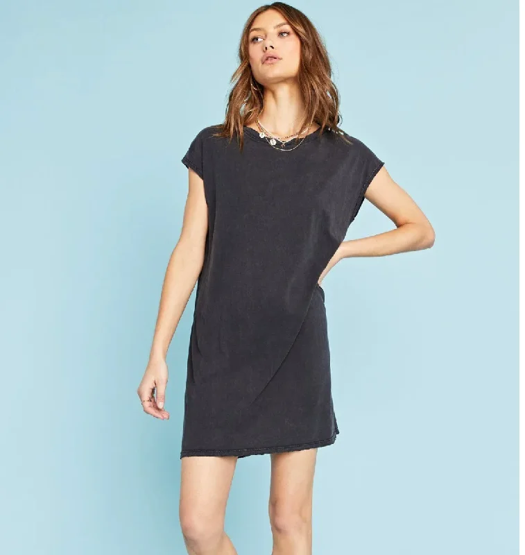 PROJECT SOCIAL T WAVE WASHED DRESS - MW BLACK Beaded unclassified dresses