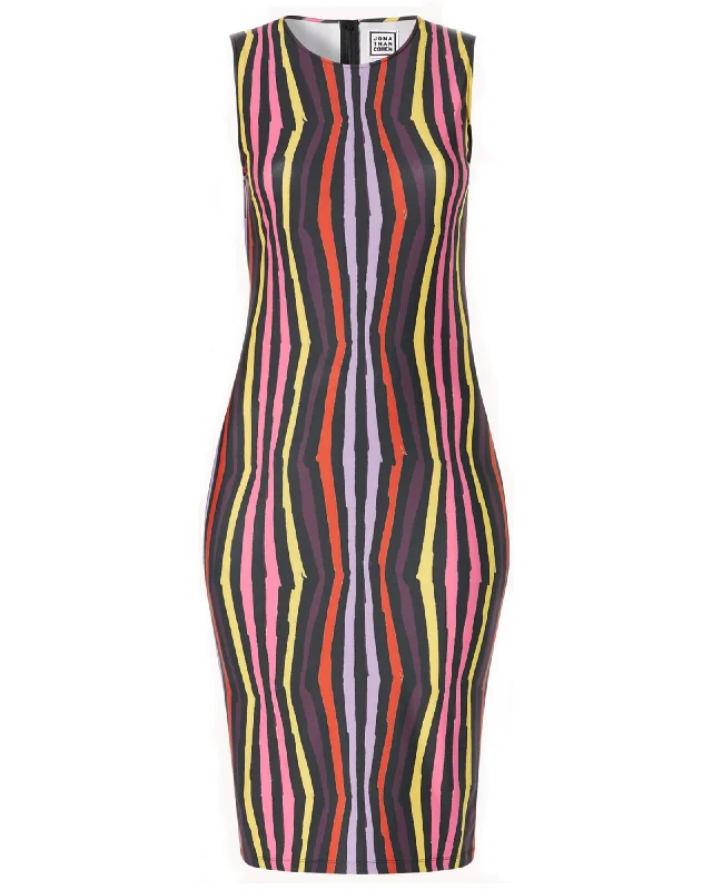 Rainbow Stripe Sleeveless Dress | Rainbow Stripe Best-selling unclassified dresses