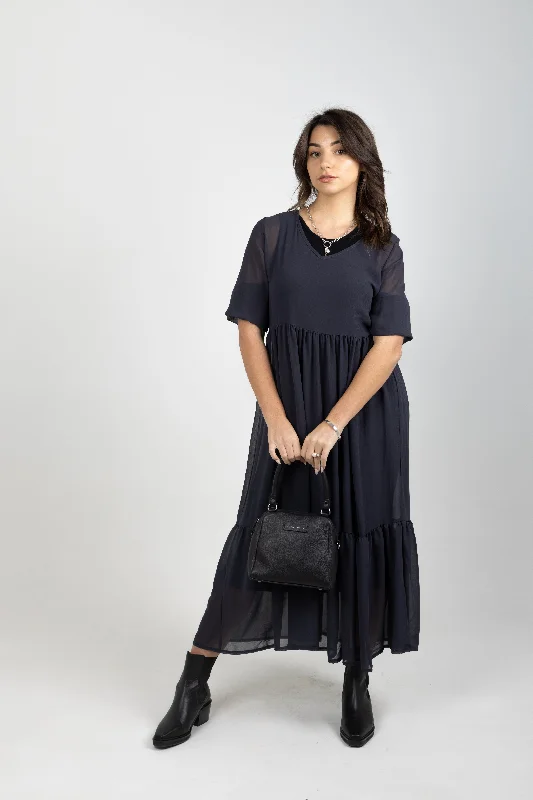 REBECCA DRESS GRAPHITE Cotton unclassified dresses