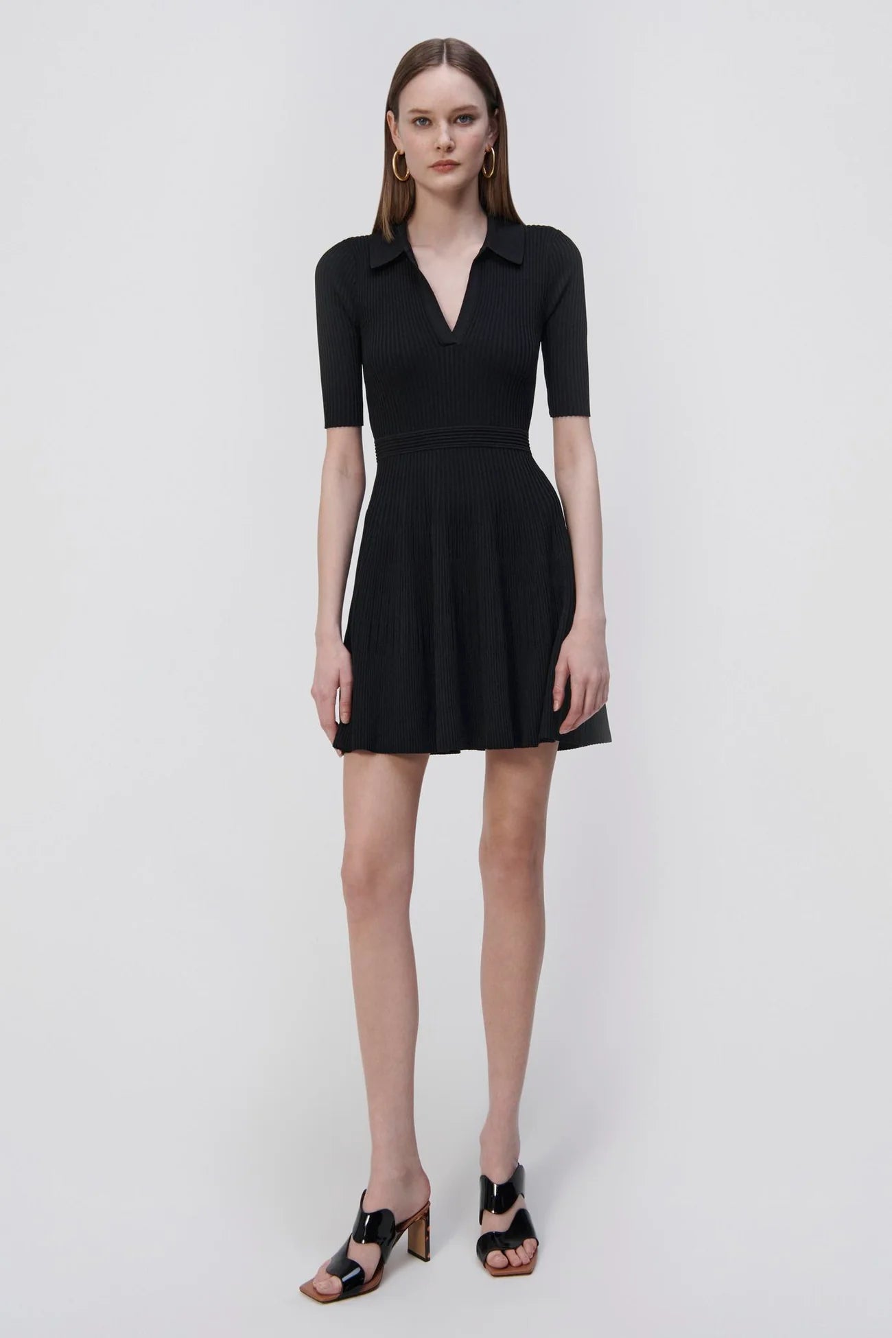 Simkhai - Patricia Polo Dress - Black Holiday unclassified dresses