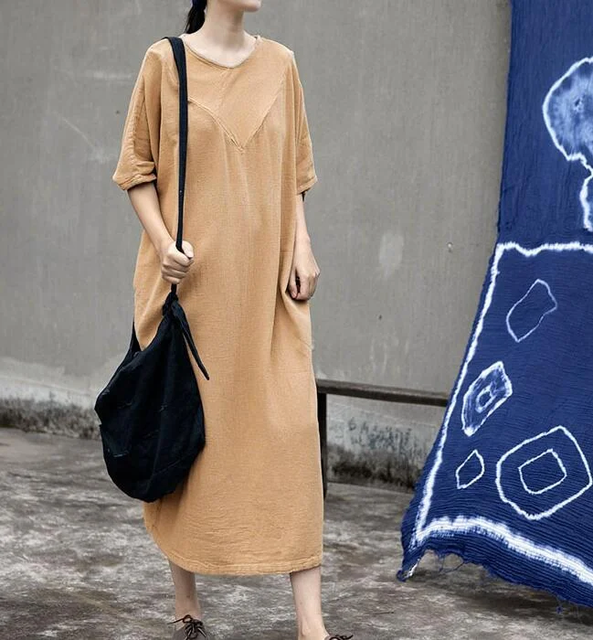 V Neck Women Dresses Casual Loose Women Dresses SSM97215 Mesh unclassified dresses