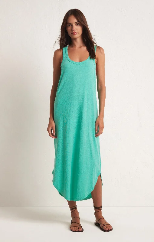 Z SUPPLY Easy Going Cotton Slub Dress IN CABANA GREEN Wrap unclassified dresses