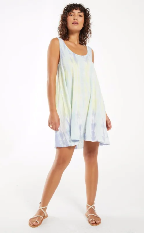 Z SUPPLY EVA SORBET SKIES TIE-DYE DRESS Sleeveless unclassified dresses