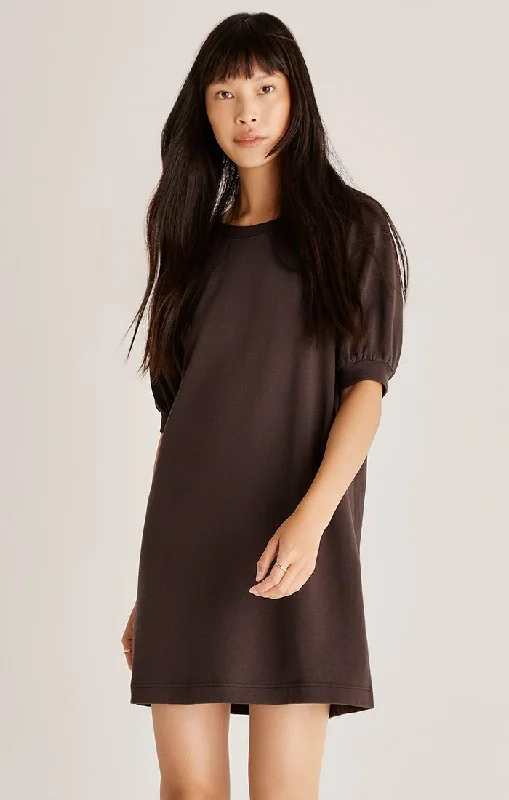 Z SUPPLY GIANNA TERRY DRESS IN BLACK Street style unclassified dresses