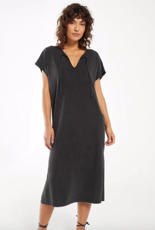 Z SUPPLY SUNDIAL DRESS IN CHARCOAL Cotton unclassified dresses