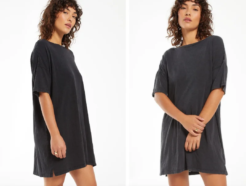 Z SUPPLY The Delta Slub Dress  IN WASHED BLACK Lightweight unclassified dresses