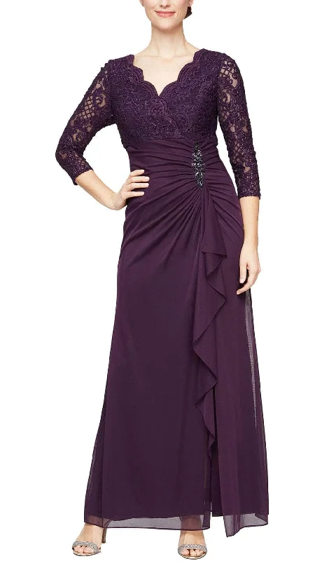 Alex Evenings 81122469 - Lace Evening Dress Lace Cocktail Dress