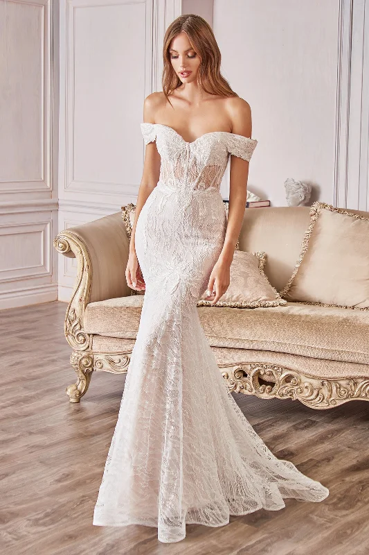 Enchanting Off-the-Shoulder Lace Gown for Unforgettable Moments by Cinderella Divine Lace Dress Sparkle